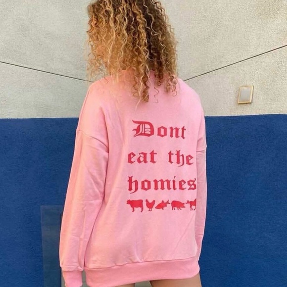 DON’T EAT THE HOMIES - Pink Sweatshirt - Picture 3 of 3